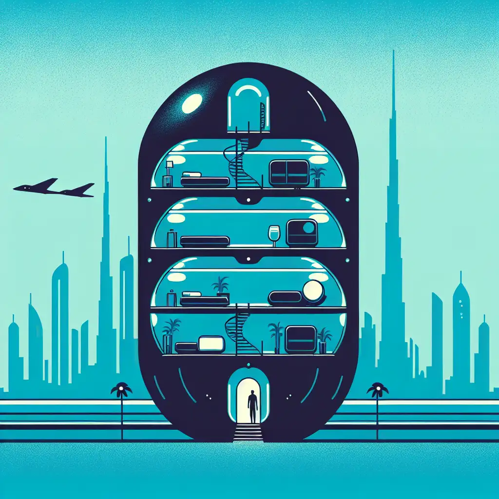 Menginap di Hotel Berbentuk Kapsul di Dubai: Tidur dalam Inovasi Futuristik